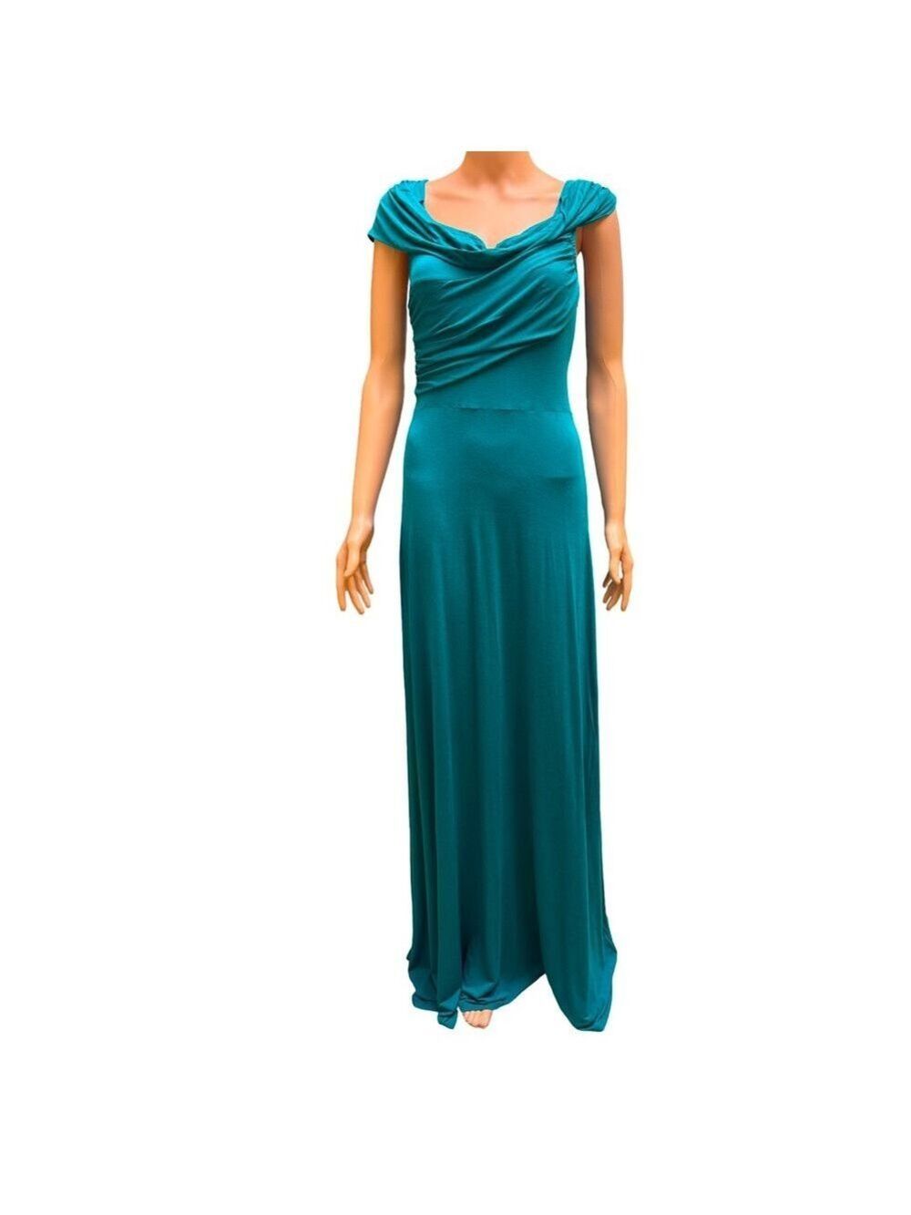 Plenty by Tracy Reese Vibrant Teal Sleeveless Maxi Dress Small